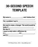 Speech brainstorming 2